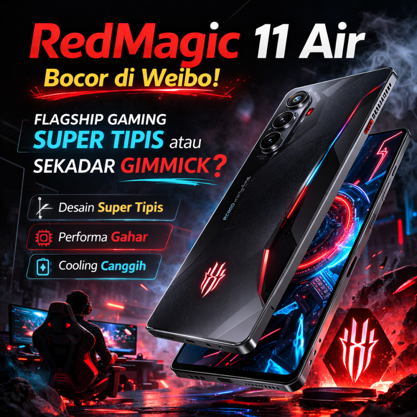 RedMagic 11 Air Bocor di Weibo, Flagship Gaming Super Tipis atau Sekadar Gimm