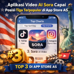 Aplikasi Video AI Sora Capai Posisi Tiga Terpopuler di App Store AS