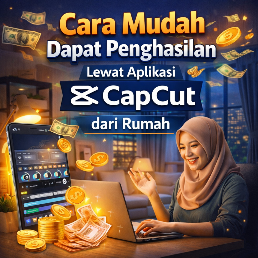 Cara Mudah Dapat Penghasilan Lewat Aplikasi CapCut dari Rumah