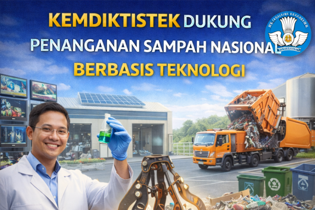 Kemdiktisaintek Dukung Penanganan Sampah Nasional Berbasis Teknologi