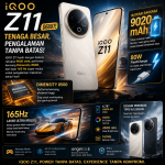 iQOO Z11 Debut: Usung Baterai 9020 mAh, Dimensity 8500, hingga Layar 165 Hz