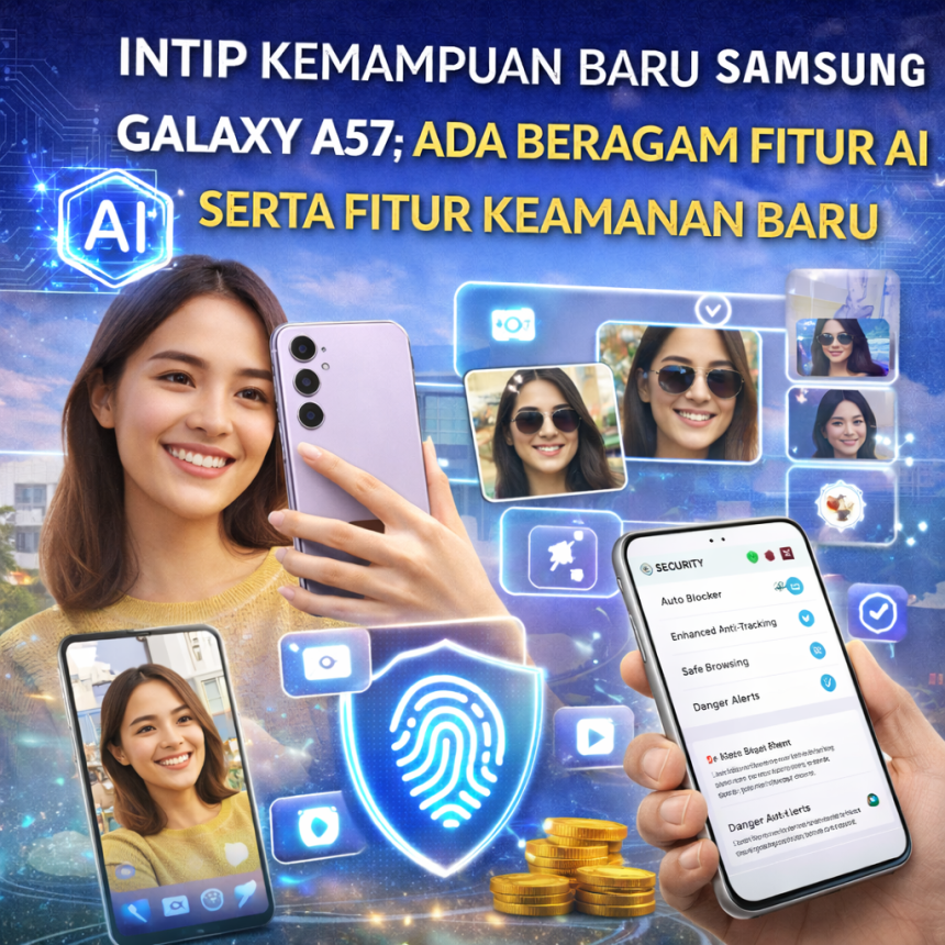 Intip Kemampuan Baru Samsung Galaxy A57: Ada Beragam Fitur AI serta Fitur Keamanan Baru