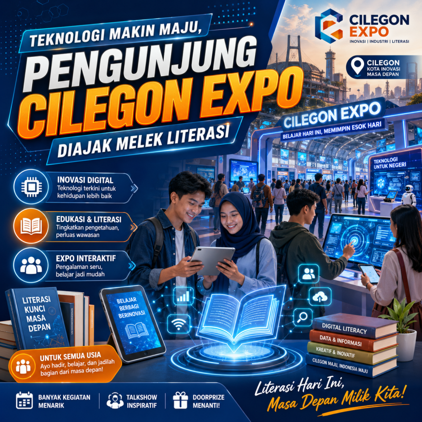 Teknologi Makin Maju, Pengunjung Cilegon Expo Diajak Melek Literasi