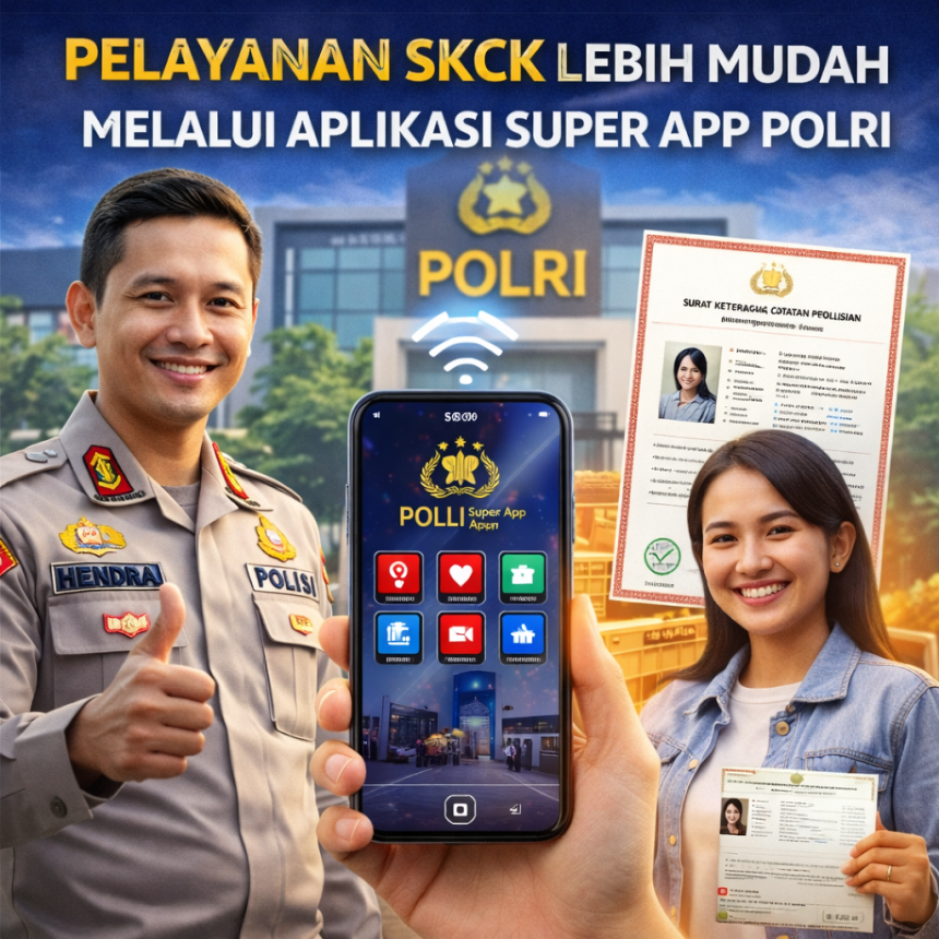 Pelayanan SKCK Lebih Mudah Melalui Aplikasi Super App Polri