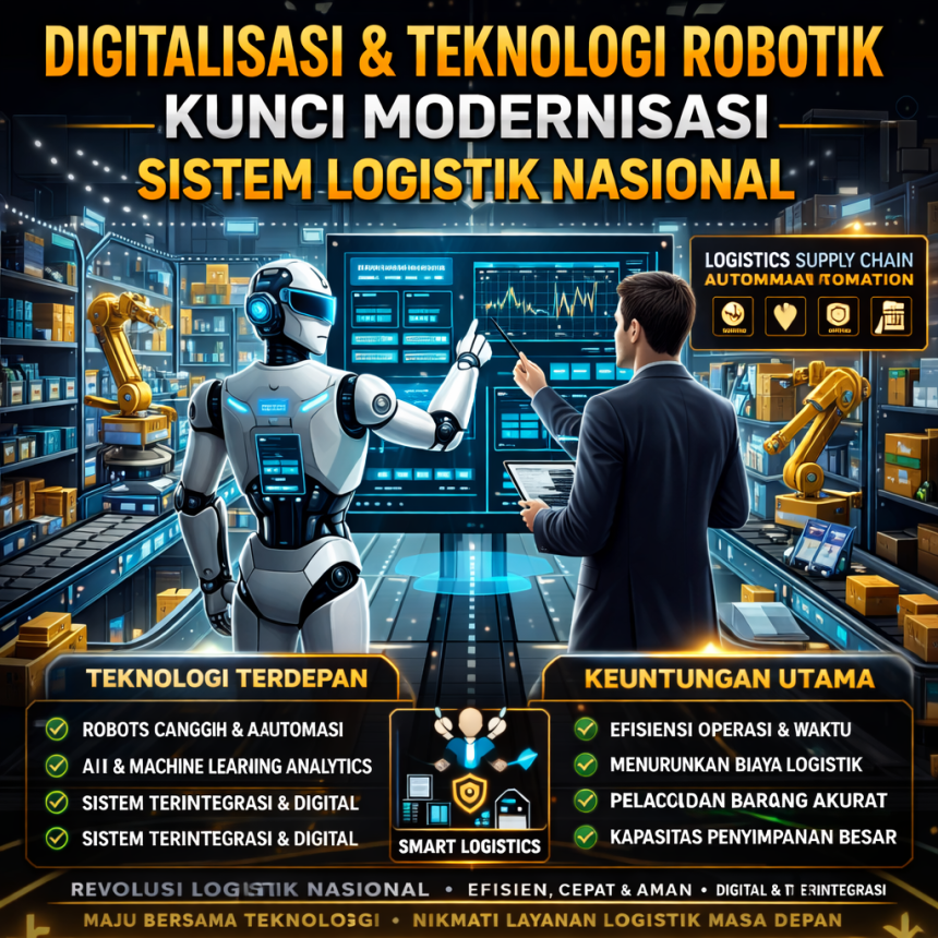 Digitalisasi & Teknologi Robotik Kunci Modernisasi Sistem Logistik Nasional