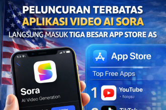 Peluncuran Terbatas, Aplikasi Video AI Sora Langsung Masuk Tiga Besar App Store AS