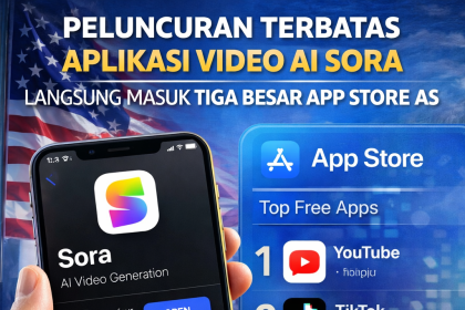 Peluncuran Terbatas, Aplikasi Video AI Sora Langsung Masuk Tiga Besar App Store AS
