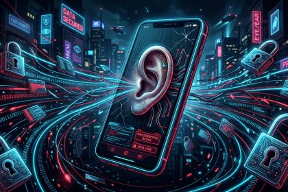 Ilustrasi smartphone dengarkan percakapan rahasia pengguna