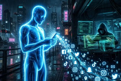 Infografis cara kerja trik hacker akun medsos hilang melalui teknik phishing dan brute force