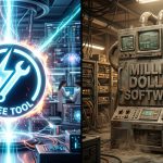 Ilustrasi penggunaan tool gratisan performa tinggi untuk meningkatkan produktivitas kerja digital