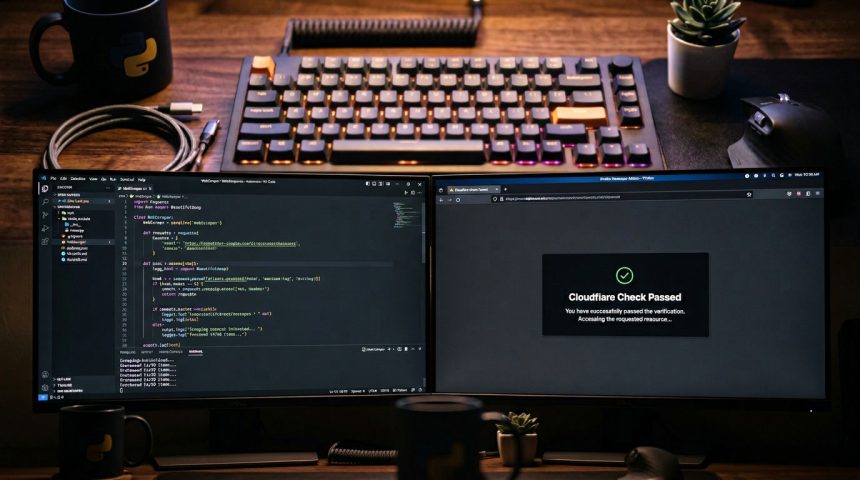 Penggunaan library CloudScraper dan Puppeteer untuk scraping