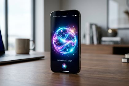 Ikon fitur baru Siri iOS 27 dengan teknologi AI