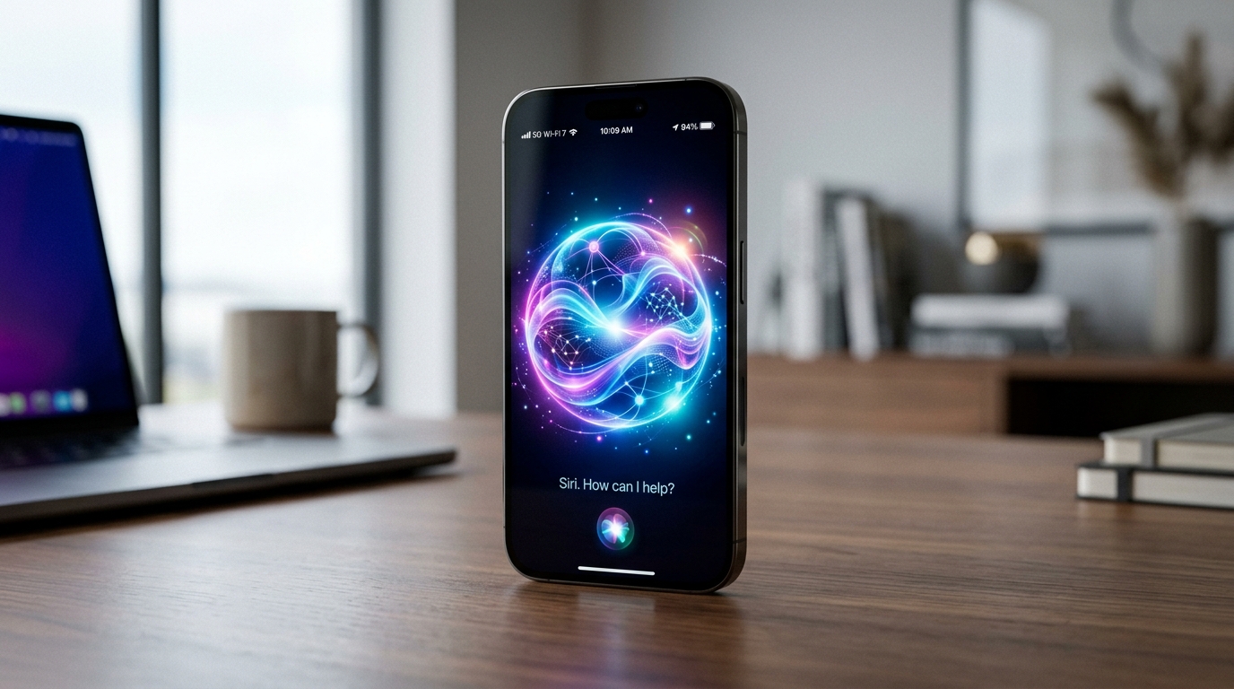 Ikon fitur baru Siri iOS 27 dengan teknologi AI