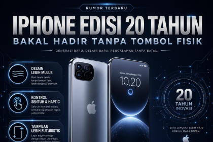 iPhone Edisi 20 Tahun Bakal Hadir Tanpa Tombol Fisik