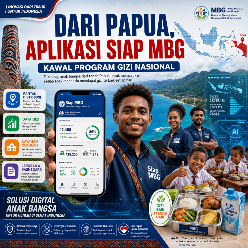 Dari Papua, Aplikasi Siap MBG Kawal Program Gizi Nasional