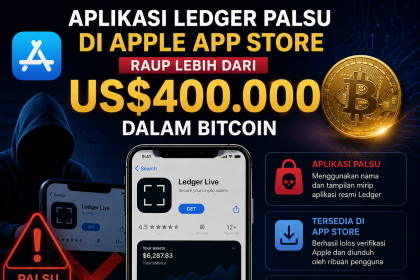 Aplikasi Ledger Palsu di Apple App Store Raup Lebih dari US$400.000 dalam Bitcoin