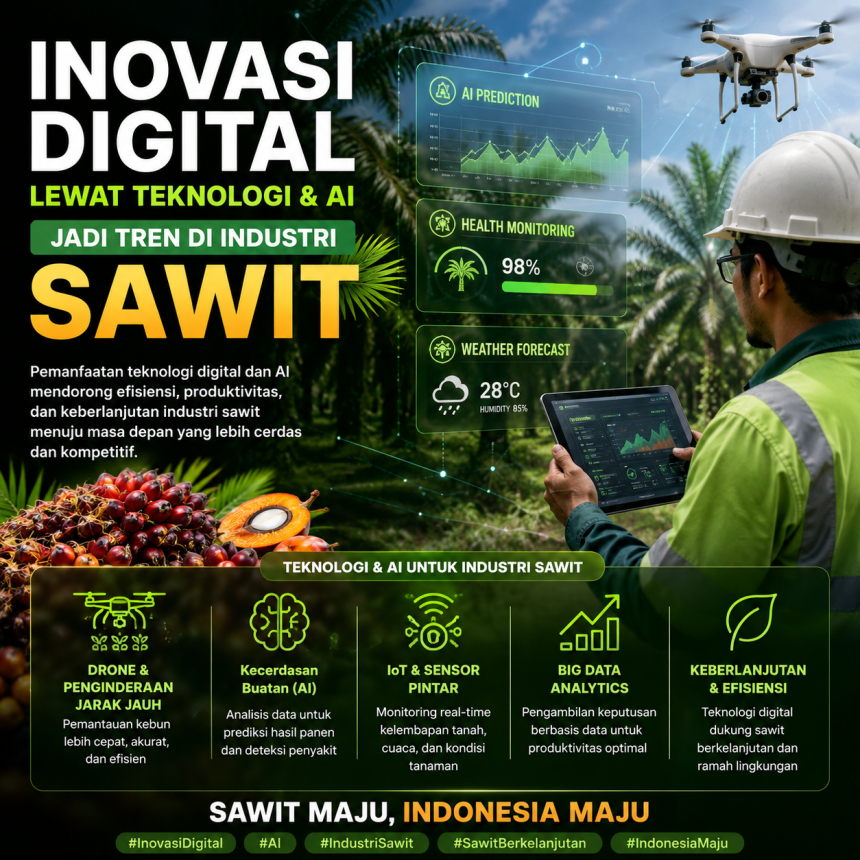Inovasi Digital Lewat Teknologi dan AI Jadi Tren di Industri Sawit