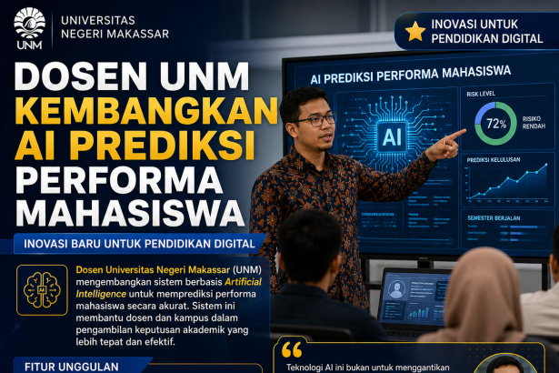 Dosen UNM Kembangkan AI Prediksi Performa Mahasiswa, Inovasi Baru untuk Pendidikan Digital