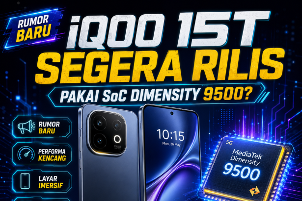 iQOO 15T Segera Rilis: Pakai SoC Dimensity 9500?