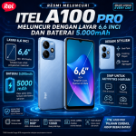 Itel A100 Pro Meluncur dengan Layar 6,6 Inci dan Baterai 5.000mAh