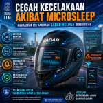 Cegah Kecelakaan Akibat Microsleep, Mahasiswa ITB Hadirkan SADAR Helmet Berbasis IoT