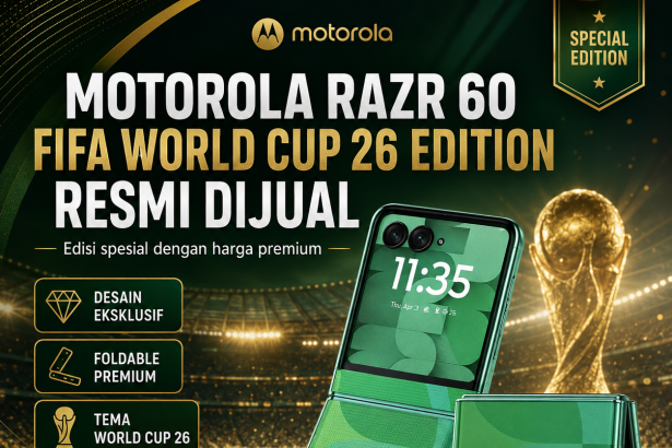 Motorola Razr 60 FIFA World Cup 26 Edition Resmi Dijual, Edisi Spesial dengan Harga Premium