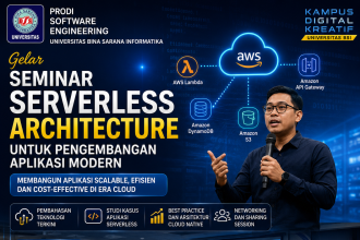 Prodi Software Engineering UBSI Gelar Seminar Serverless Architecture untuk Pengembangan Aplikasi Modern