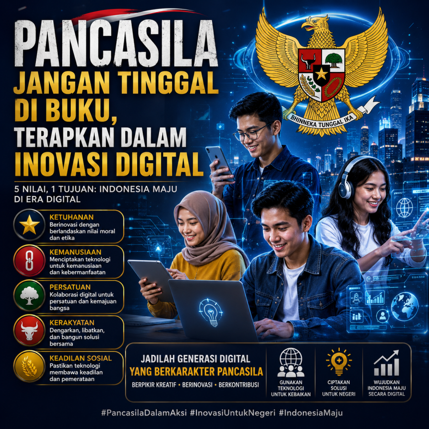 Pancasila Jangan Tinggal di Buku, Terapkan dalam Inovasi Digital