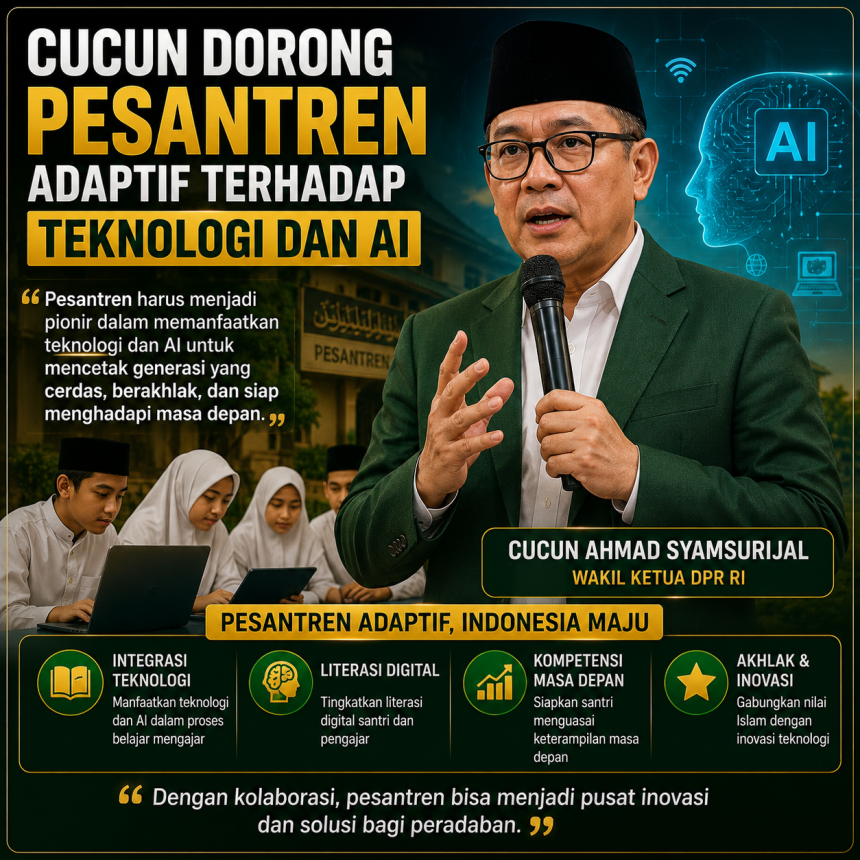 Cucun Dorong Pesantren Adaptif terhadap Teknologi dan AI
