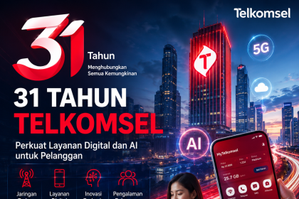 31 Tahun Telkomsel, Perkuat Layanan Digital dan AI untuk Pelanggan