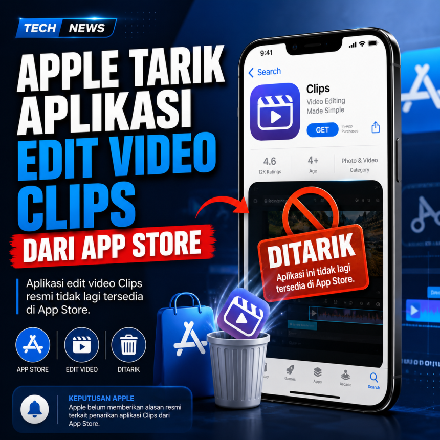 Apple Tarik Aplikasi Edit Video Clips dari App Store