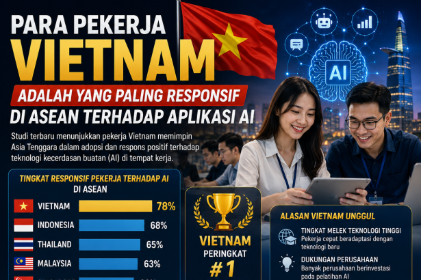 Para Pekerja Vietnam Adalah Yang Paling Responsif Di ASEAN Terhadap Aplikasi AI