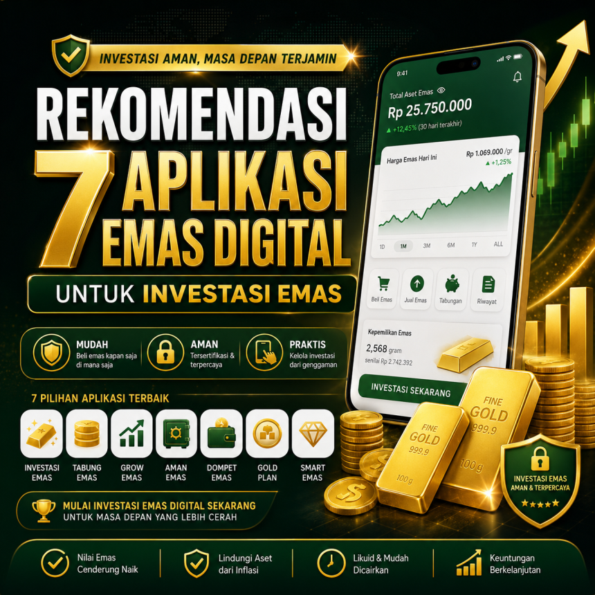Rekomendasi 7 Aplikasi Emas Digital untuk Investasi Emas