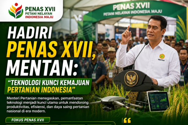 Hadiri PENAS XVII, Mentan: Teknologi Kunci Kemajuan Pertanian Indonesia